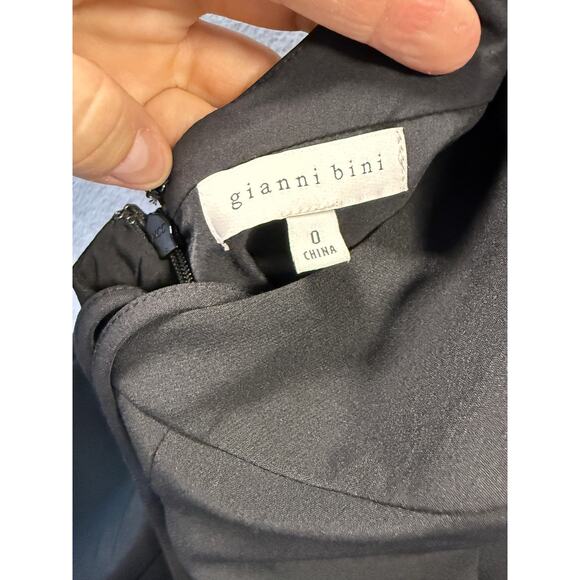 Gianni Bini Women's Strappy Black Dress Cocktail LBD Size 0 Formal - Picture 7 of 8